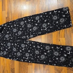 Black and White Womens Celestial Jeans